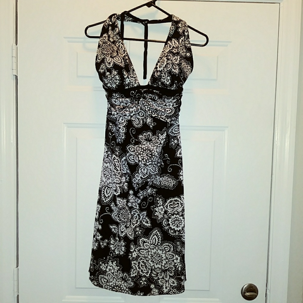 White house Black Market Halter Dress